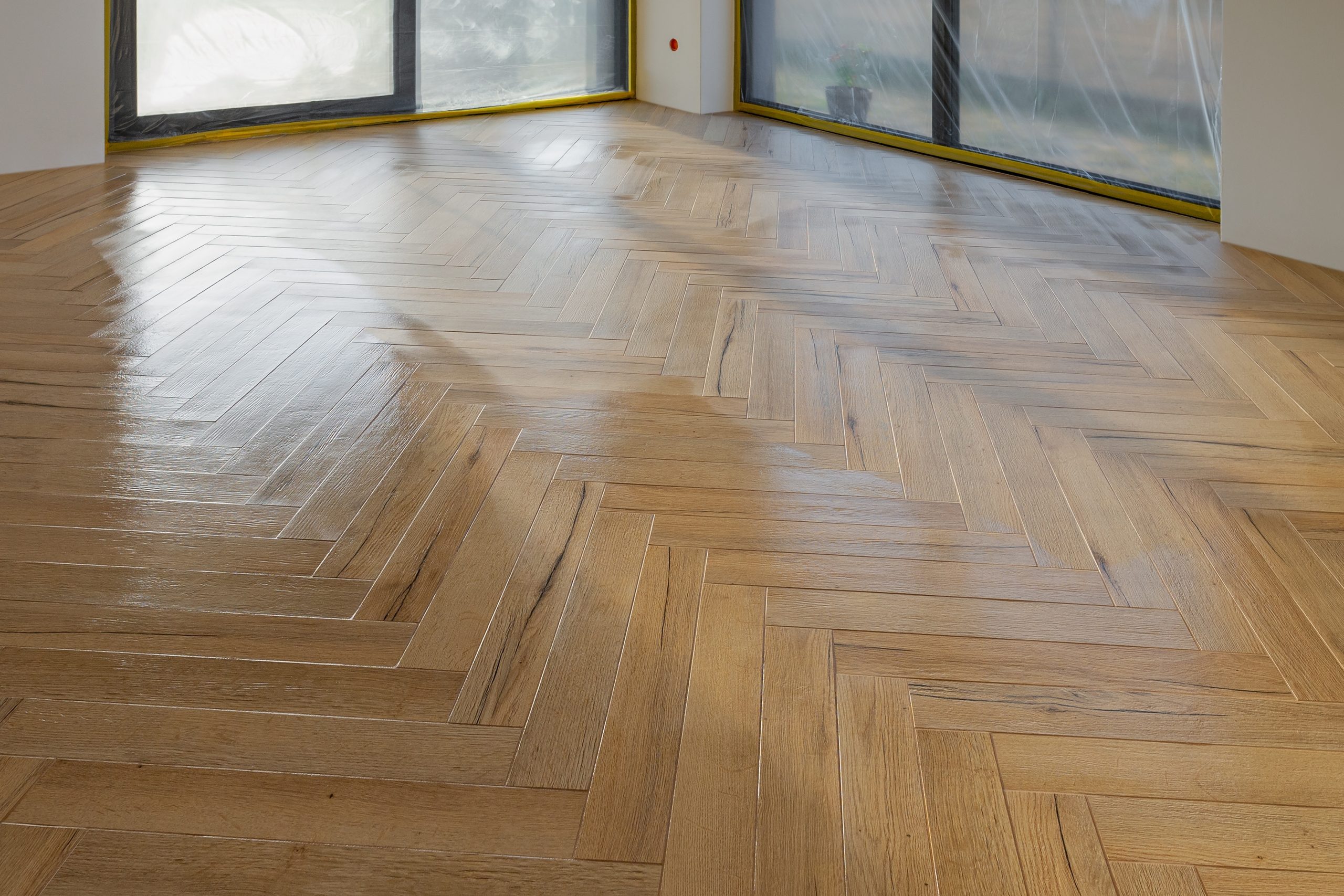Herringbone flooring in Essex